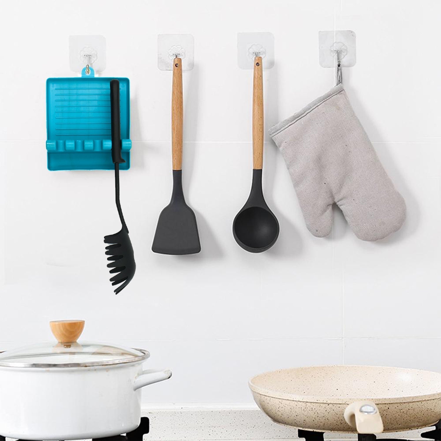 2641 Multi-Functional Spatula Holder/Rest for Kitchen Utensils 