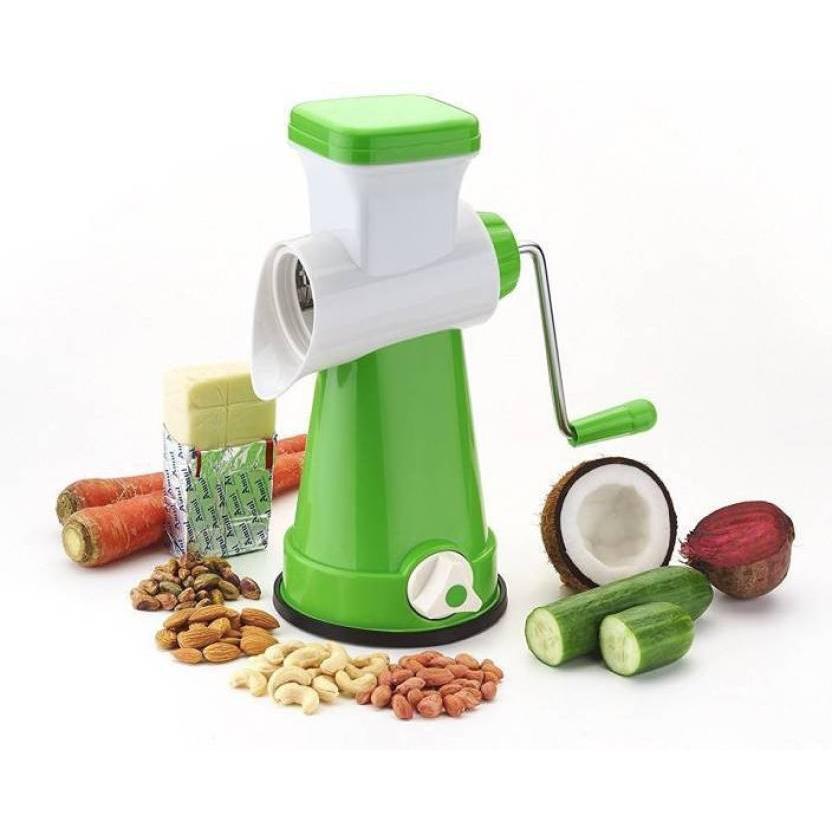 2319 Rotary Drum Vegetable Fruit Cutter & Vegetable Grater For Kitchen & Home Use 4 ( Blades ) 