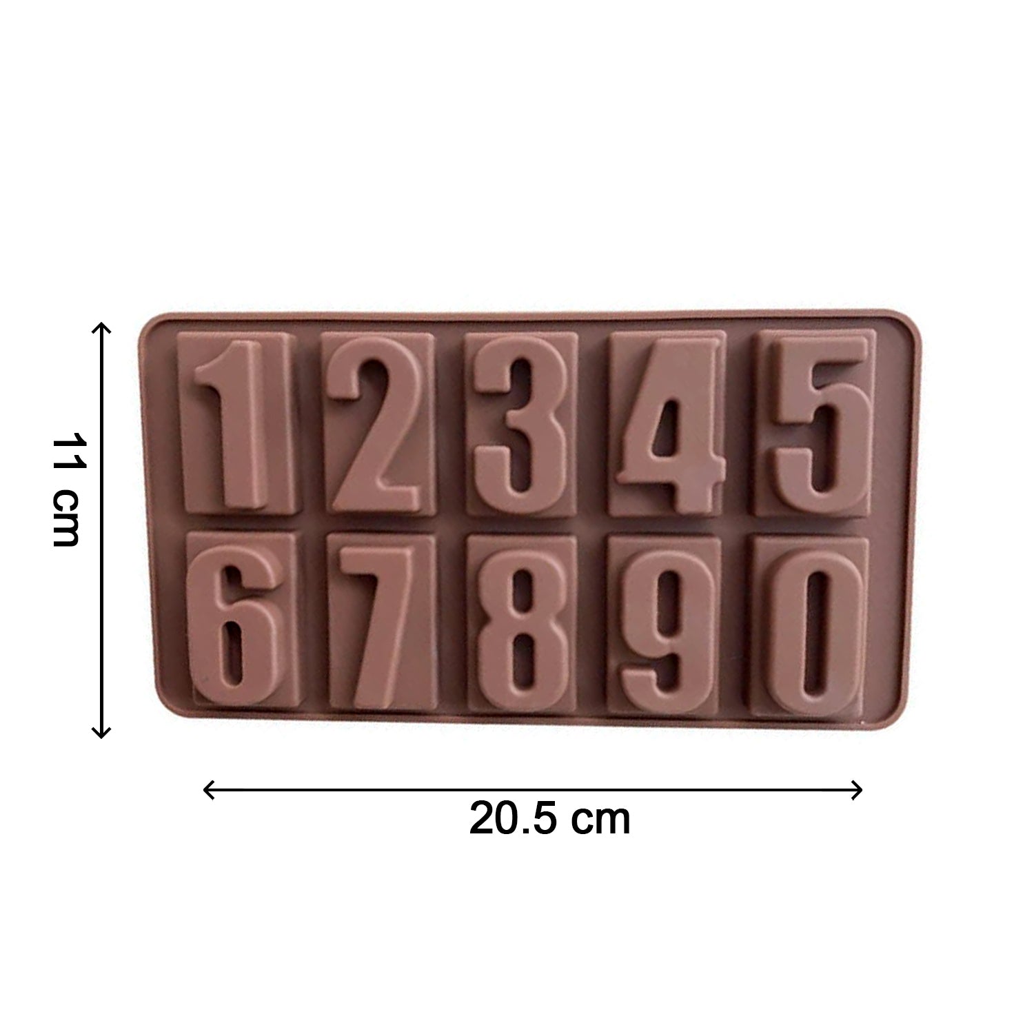 4735 Silicone Number Shape Chocolate Mould for Birthday Cake Decoration (1Pc Only) 
