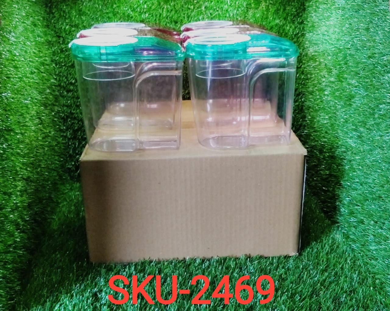 2469 Plastic Storage container Set with Opening Mouth 1500ml (Pack of 6) 