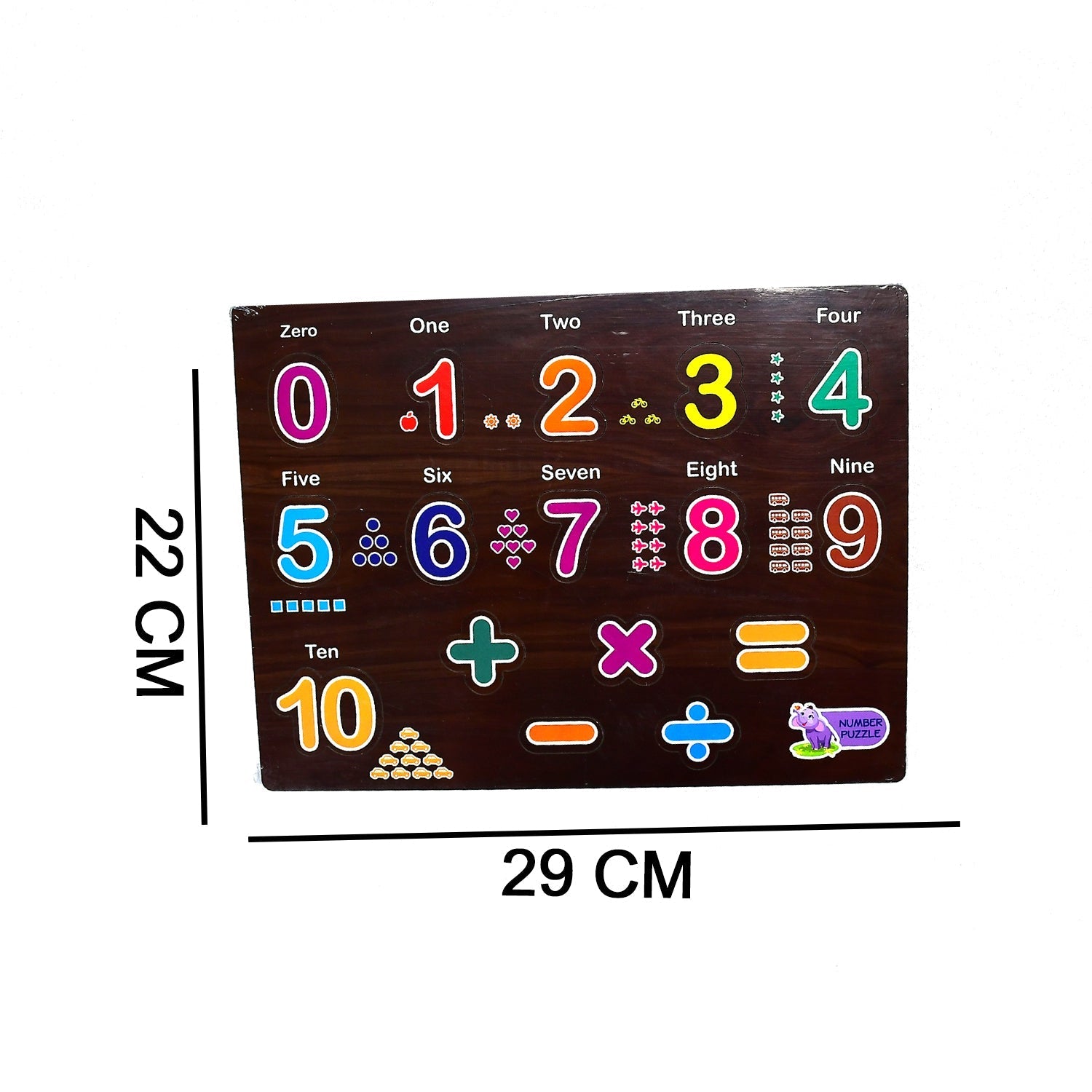 3494 Wooden Counting Number Montessori Educational Pre-School Puzzle Toy for Kids Amd-Deodap