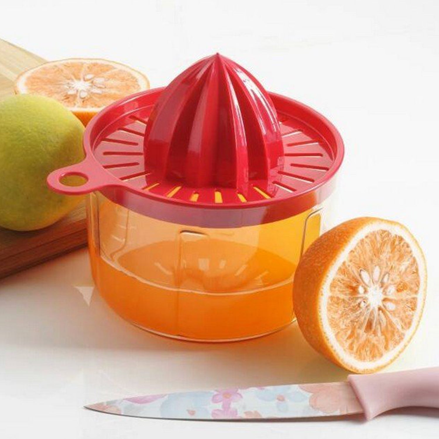 8116 Ganesh Easy Pull 3-in-1 Plastic Chopper (650ml, 125mm, Red) DeoDap