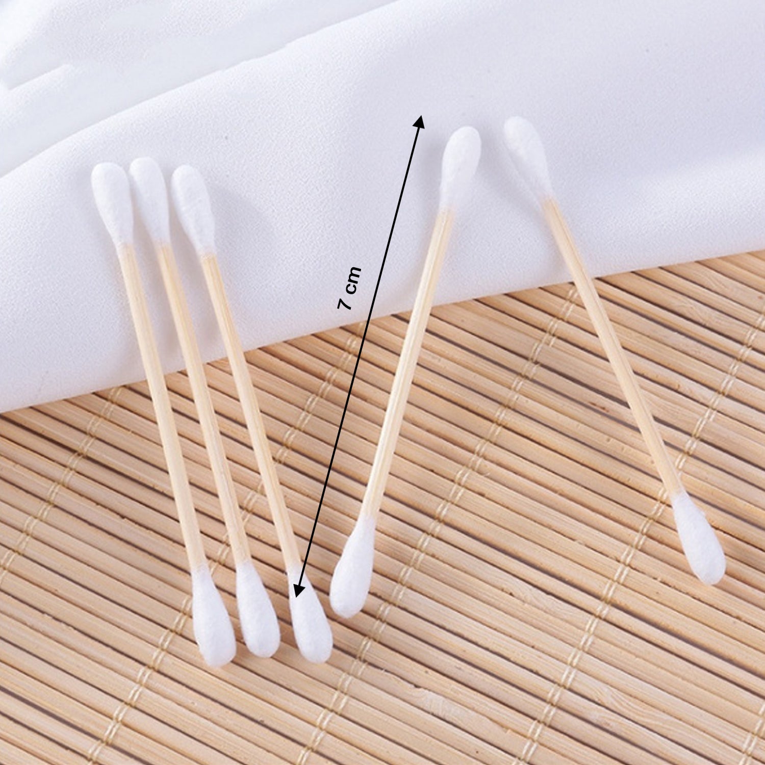 6434 COTTON BUDS FOR EAR CLEANING, SOFT AND NATURAL COTTON SWABS (Pack of 30Pc) 