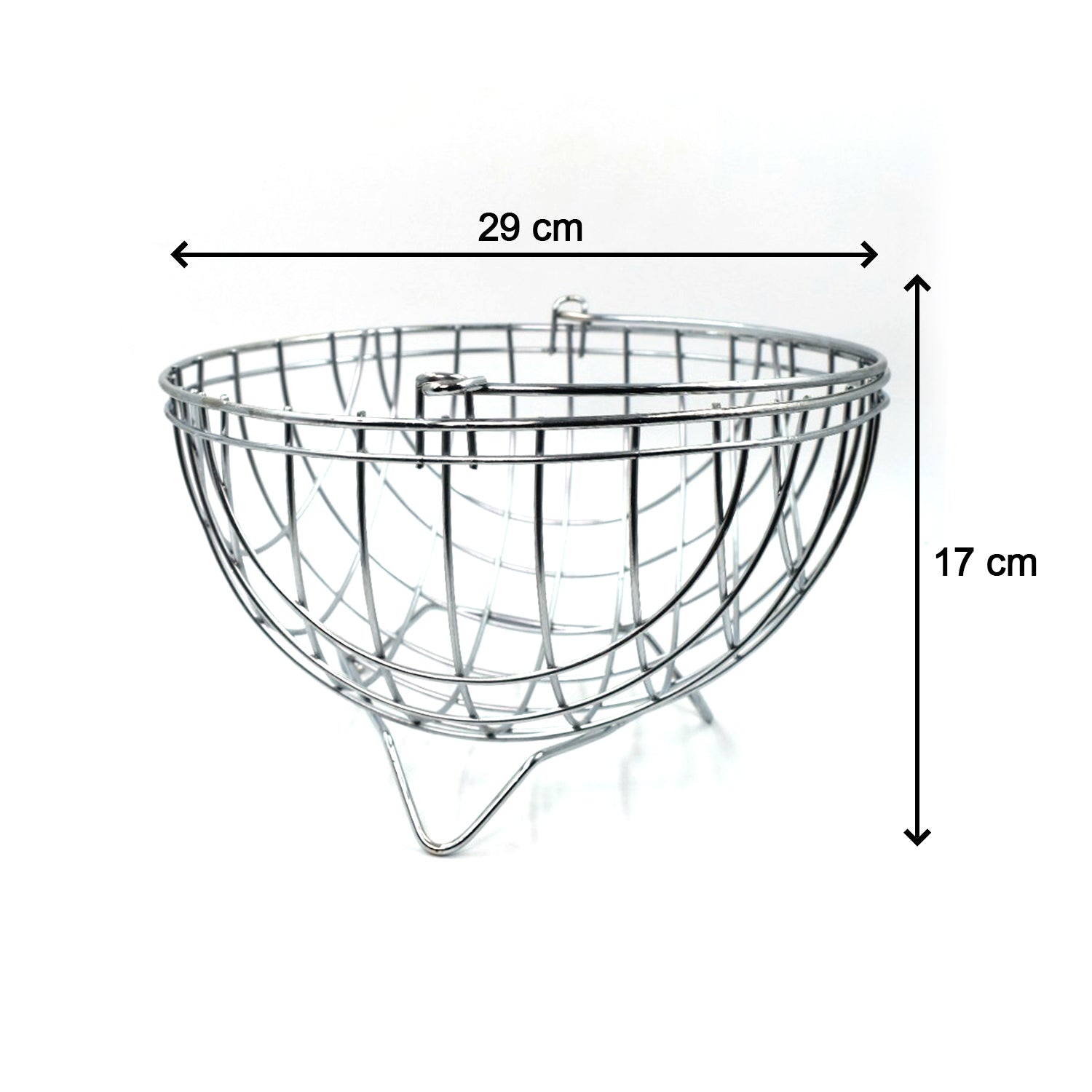 2742 SS Round Fruit Basket used for holding fruits as a decorative and using purposes in all kinds of official and household places etc. 