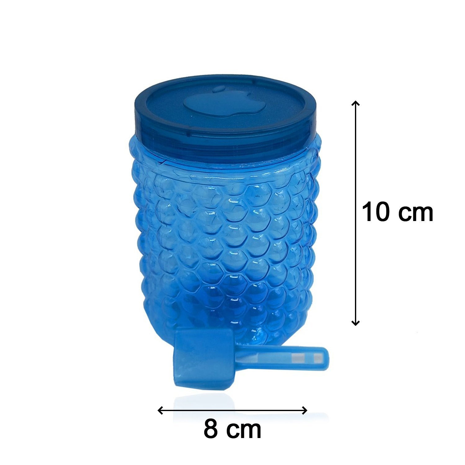 3739 Bubble Transparent Plastic Storage Jar 400ml (1Pc Only) DeoDap