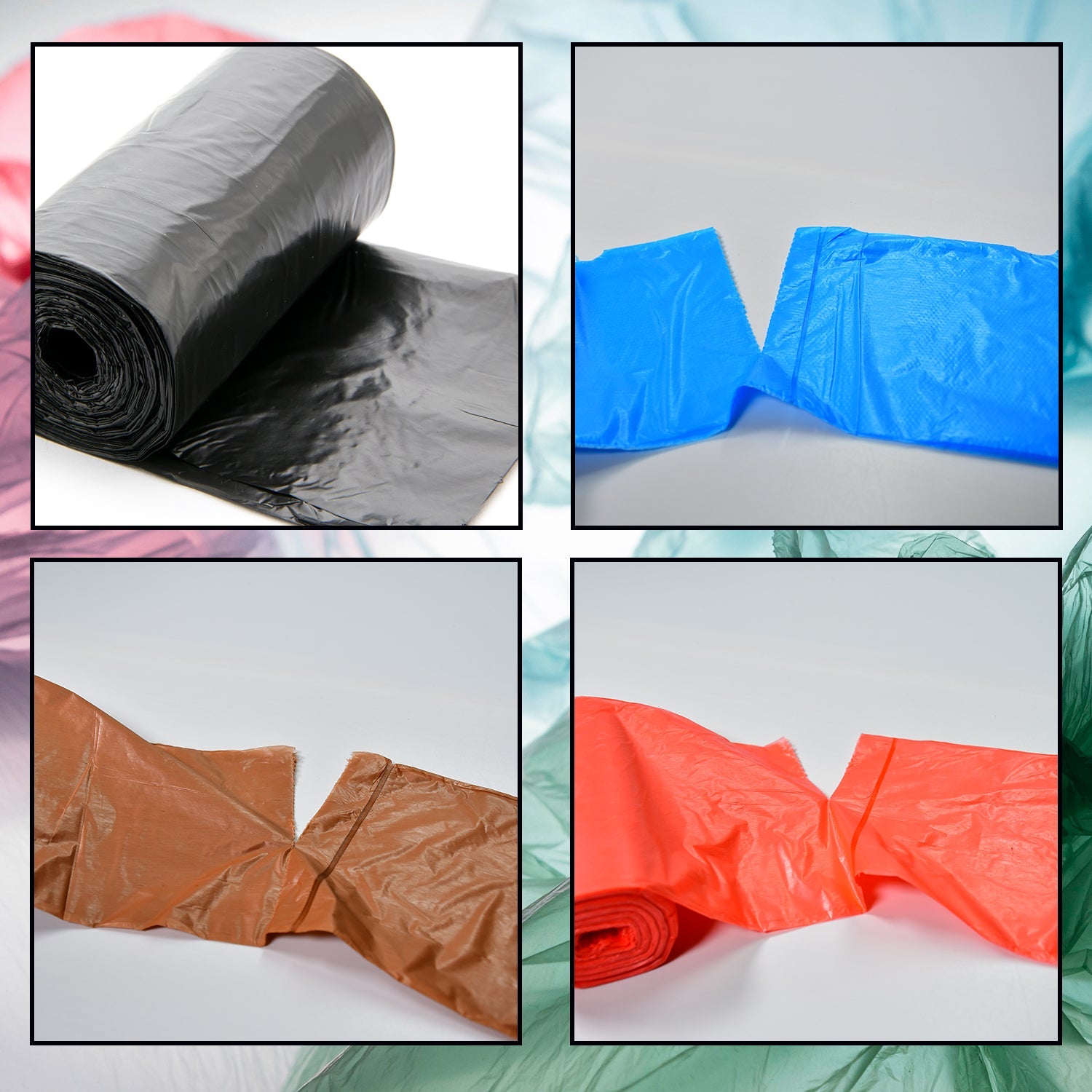 9245 4Roll Garbage Bags/Dustbin Bags/Trash Bags 45x50cm 