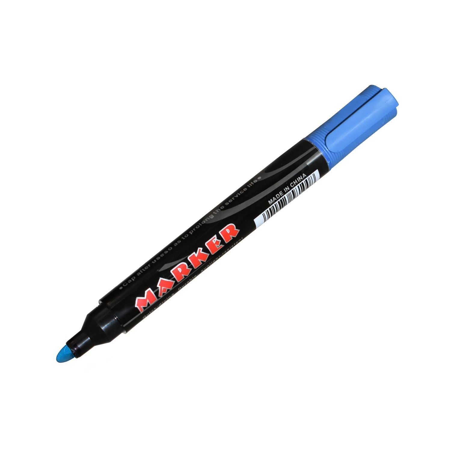 1624 Blue Permanent Markers for White Board (Pack Of 12) DeoDap