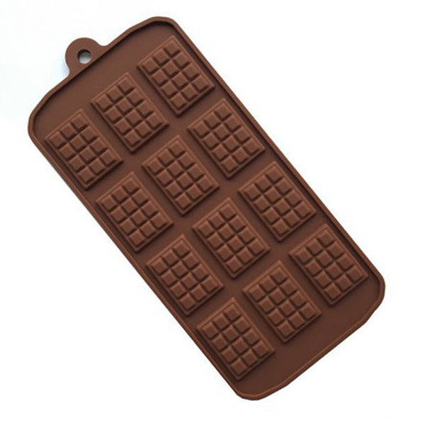 1161 Silicone Mini Choco Bar Mould - 12 Cavity DeoDap