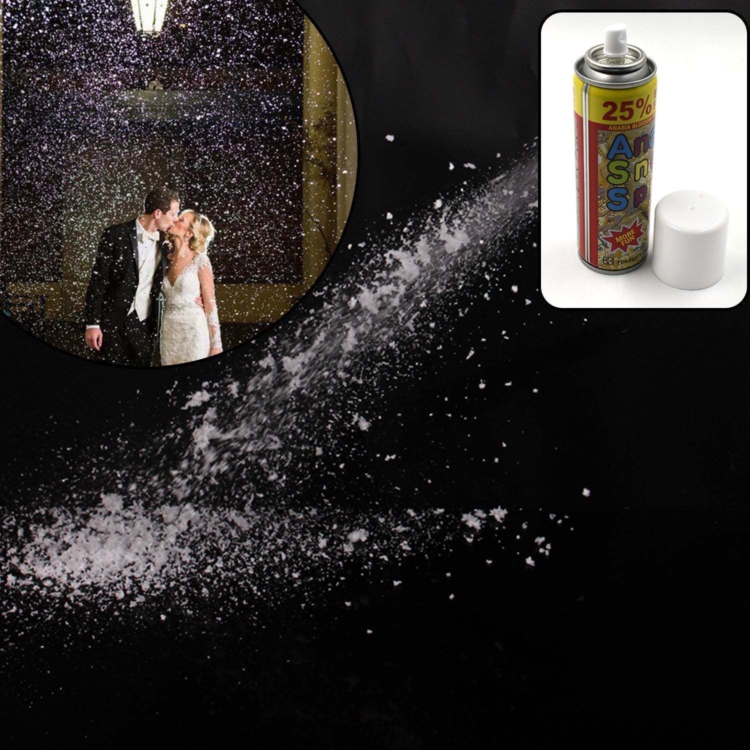 8071 Party Snow Spray used in all kinds of party and official places for having fun with friends and others. DeoDap