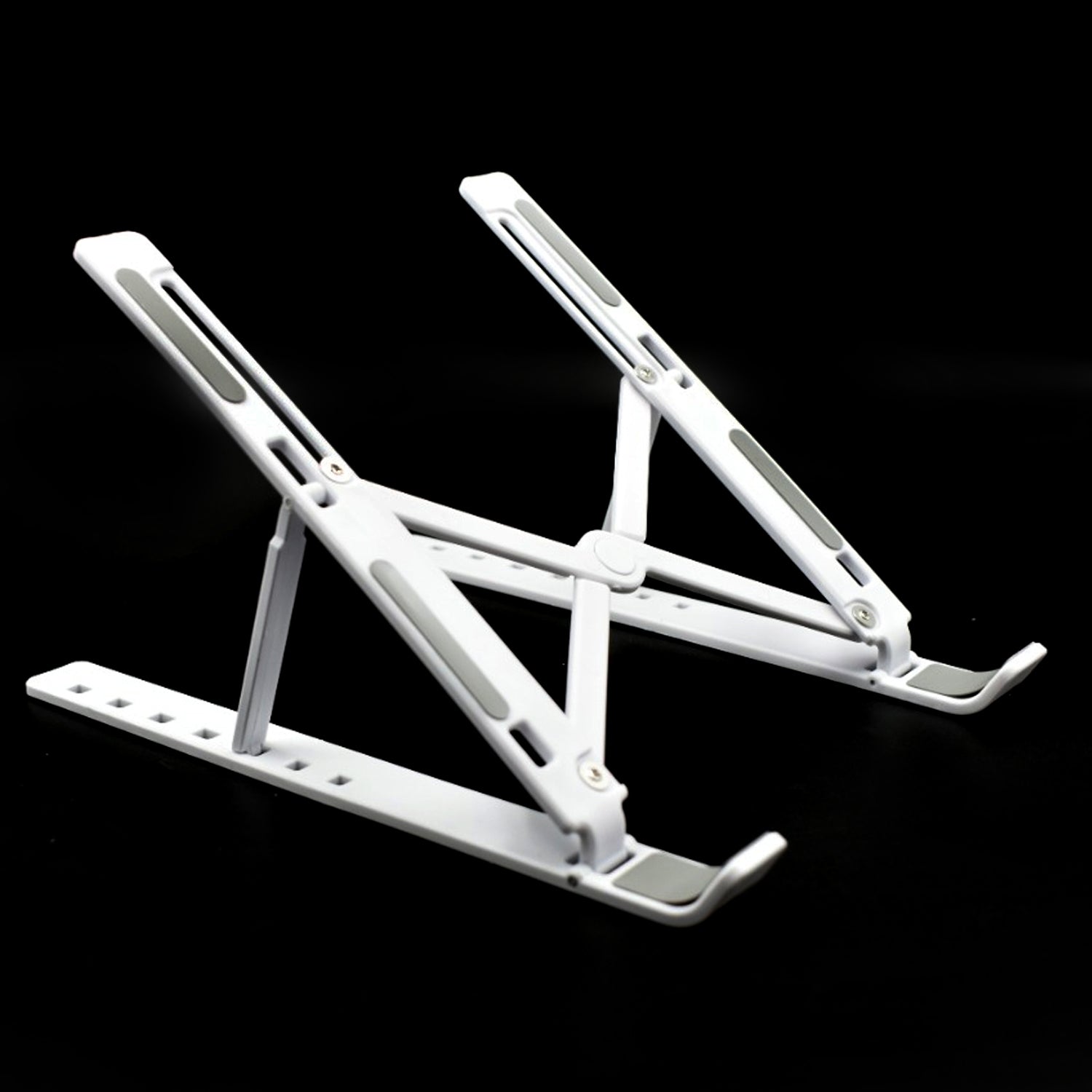 1320 Adjustable Laptop Stand Holder with Built-in Foldable Legs and High Quality Fibre 