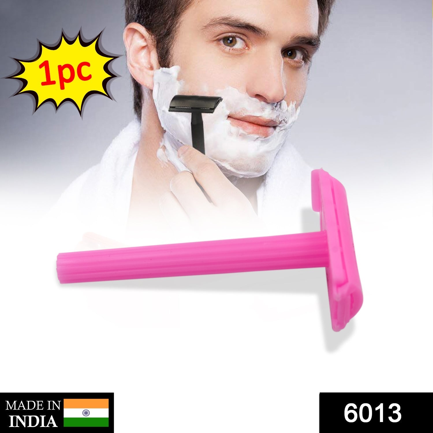 6013 Shaving Razor For Men Plastic Grip Handle DeoDap