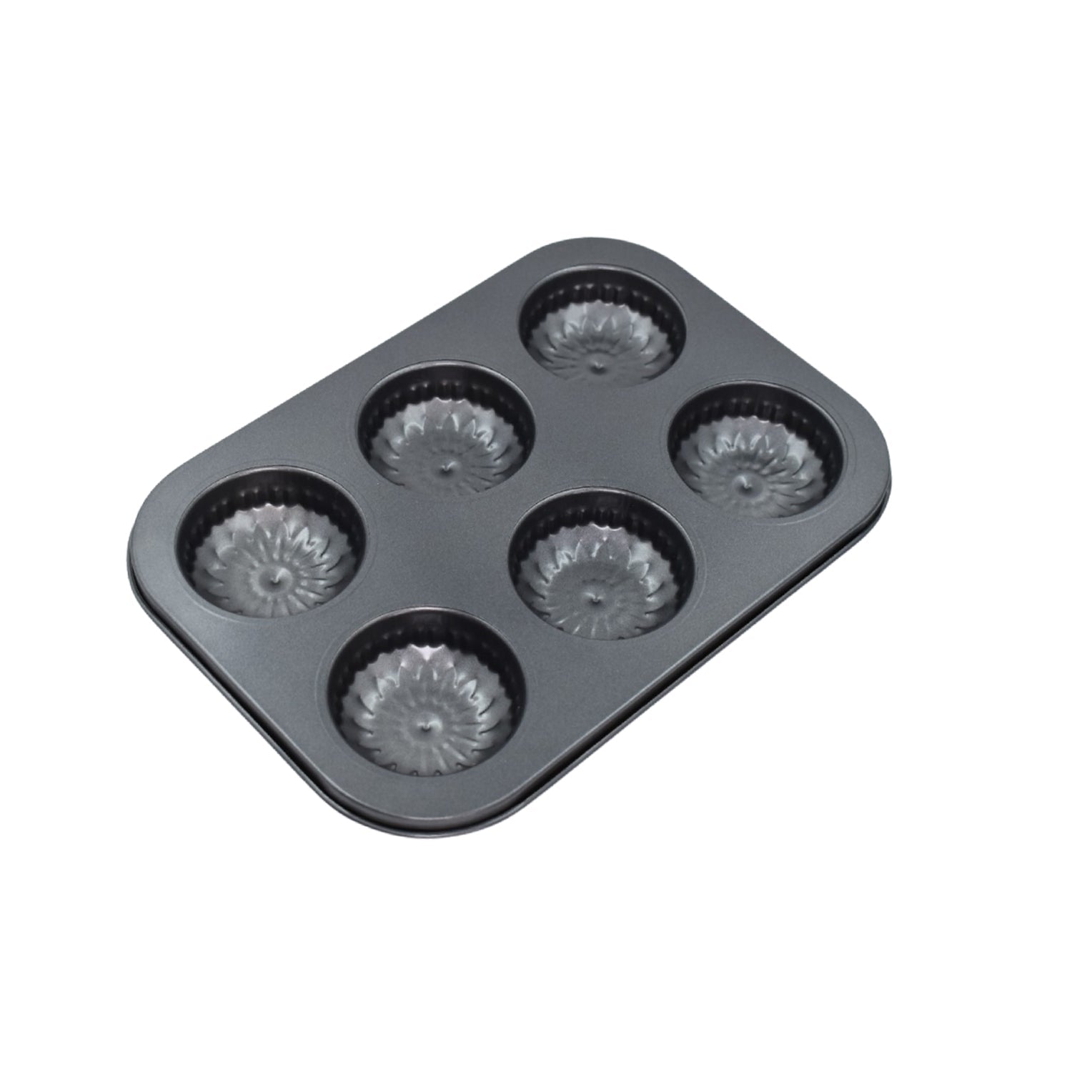 7079 6 slot Non-Stick Muffins Cupcake Pancake Baking Molds DeoDap