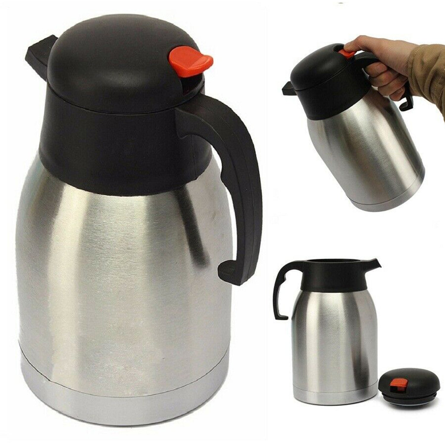 6458 Thermos steel Flip Lid Flask, 1500 milliliters DeoDap