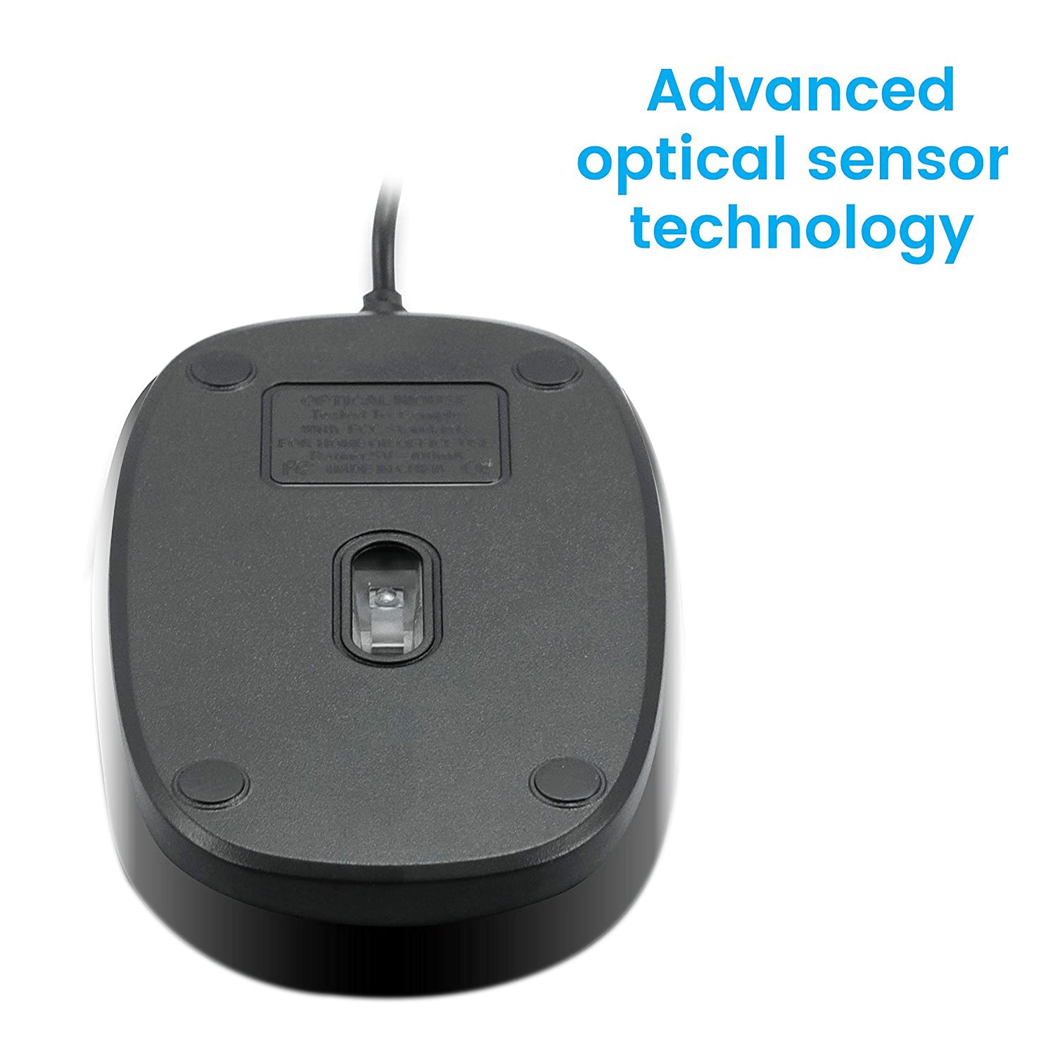 1422 Wired Mouse for Laptop and Desktop Computer PC With Faster Response Time (Black) 