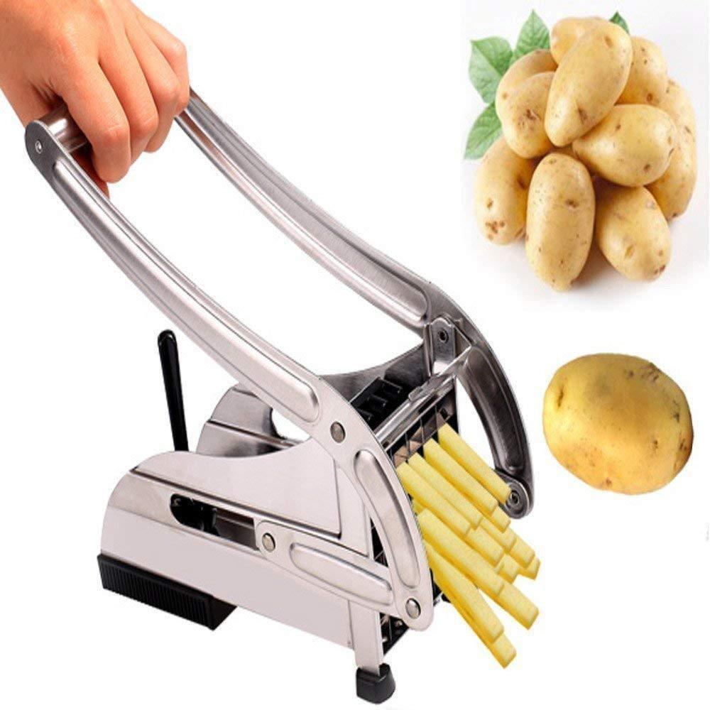 0083A STAINLESS STEEL FRENCH FRIES POTATO CHIPS STRIP CUTTER MACHINE WITH BLADE 