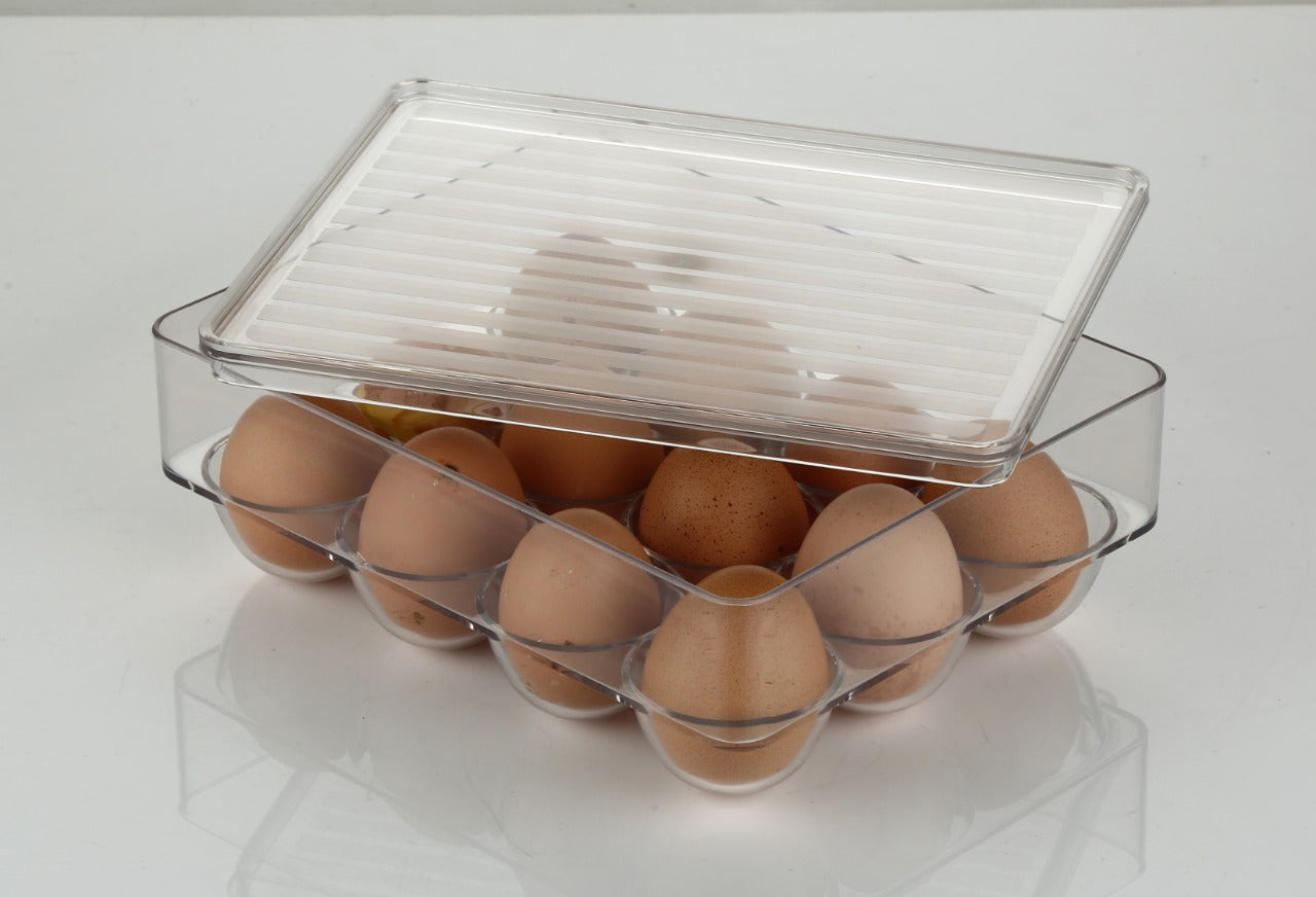 2794 12 Cavity Egg Storage Box For Holding And Placing Eggs Easily And Firmly. DeoDap