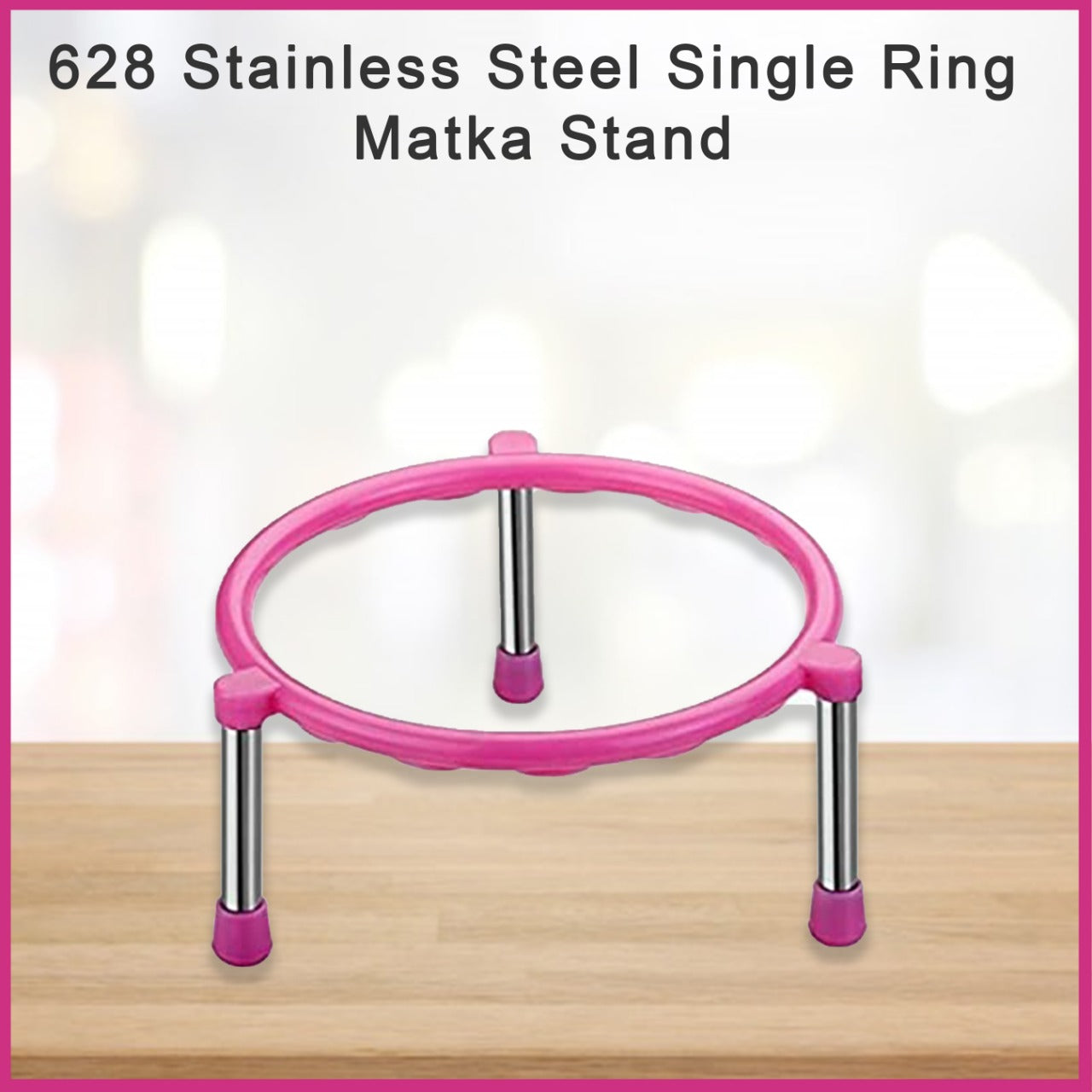 628 Stainless Steel Single Ring Matka Stand DeoDap