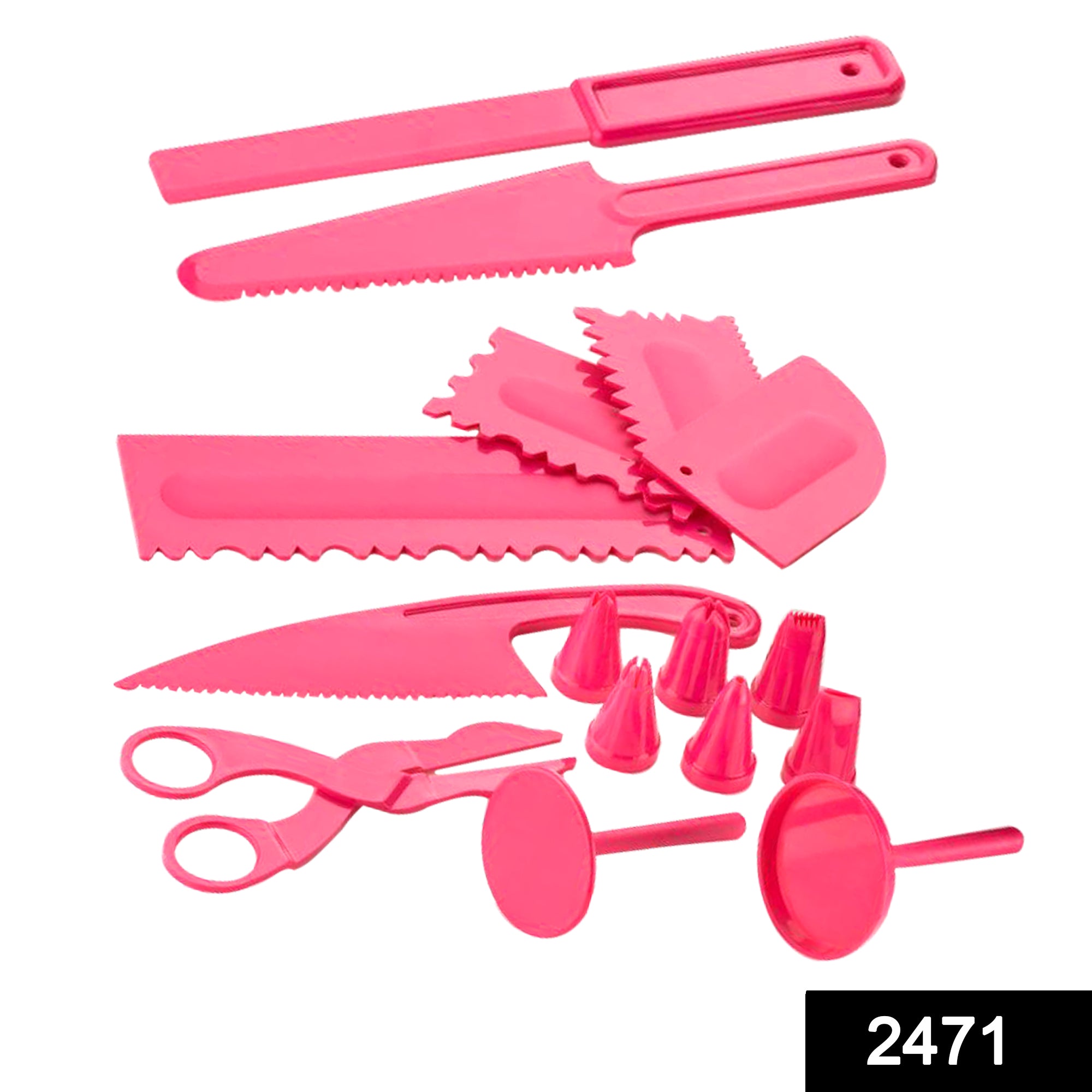 2471 Plastic 16 Patterns Fondant Cake Decor Flower Sugar Craft Modelling Tools 