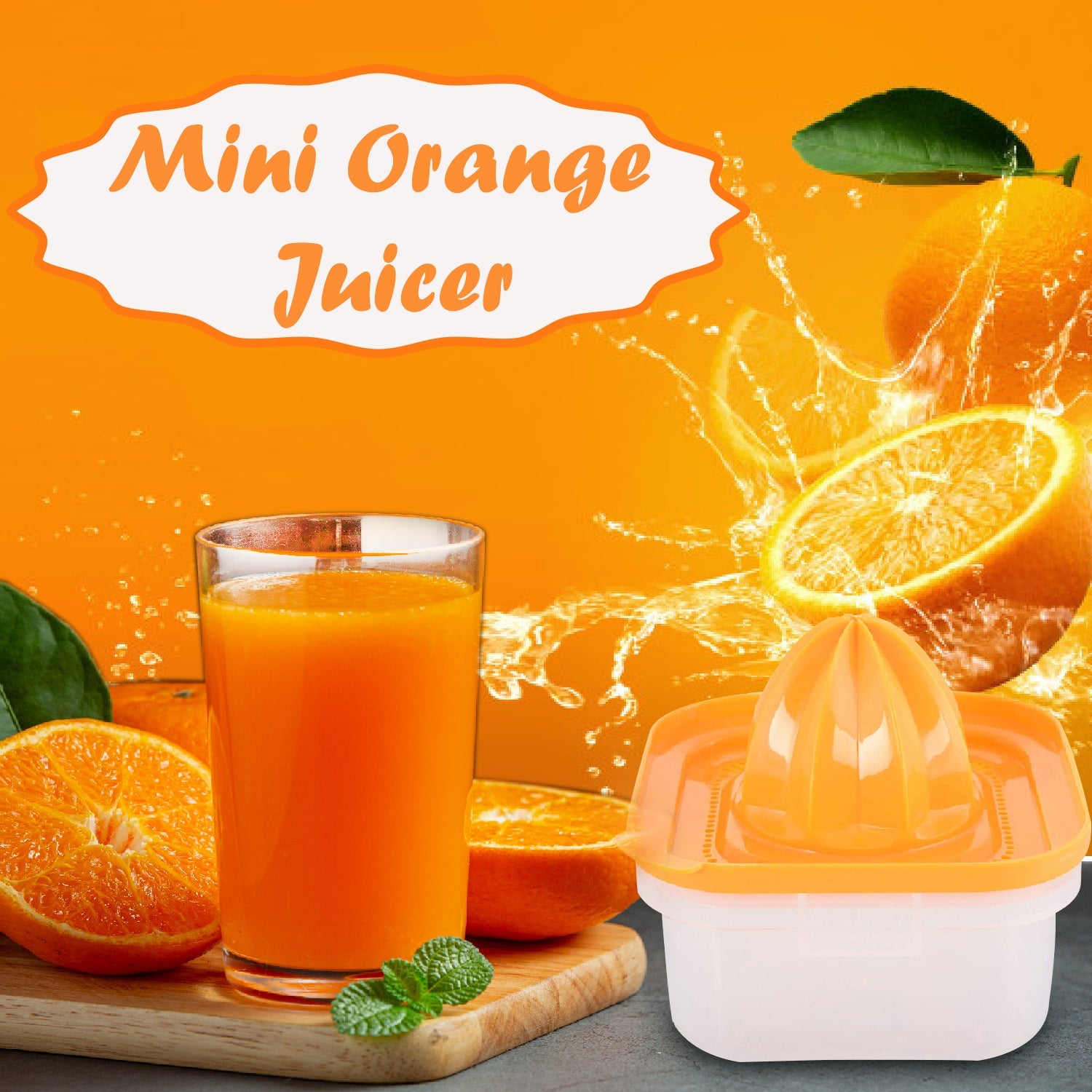 2421 Plastic Manual Juicer for Lime Orange 