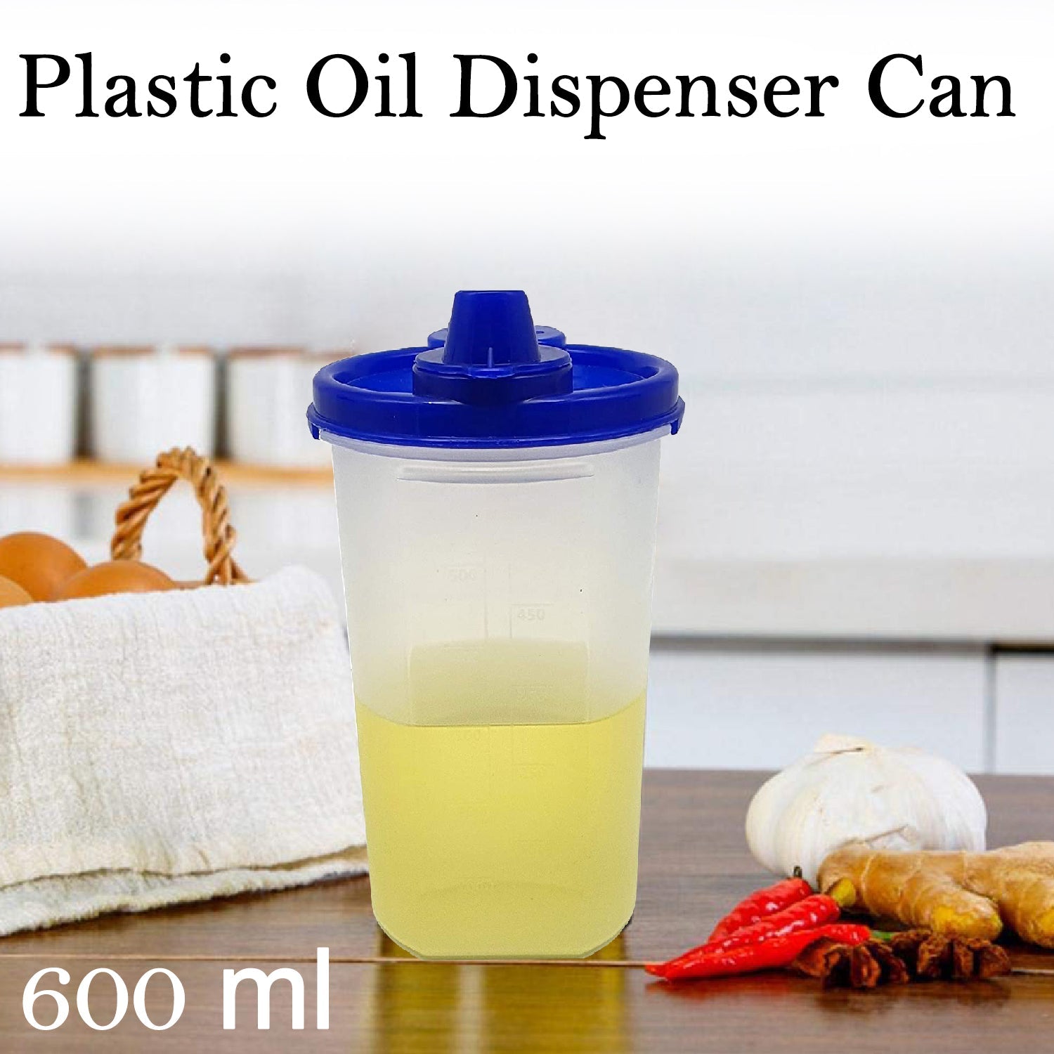 2432 Plastic Oil Dispenser Can (600ml) 