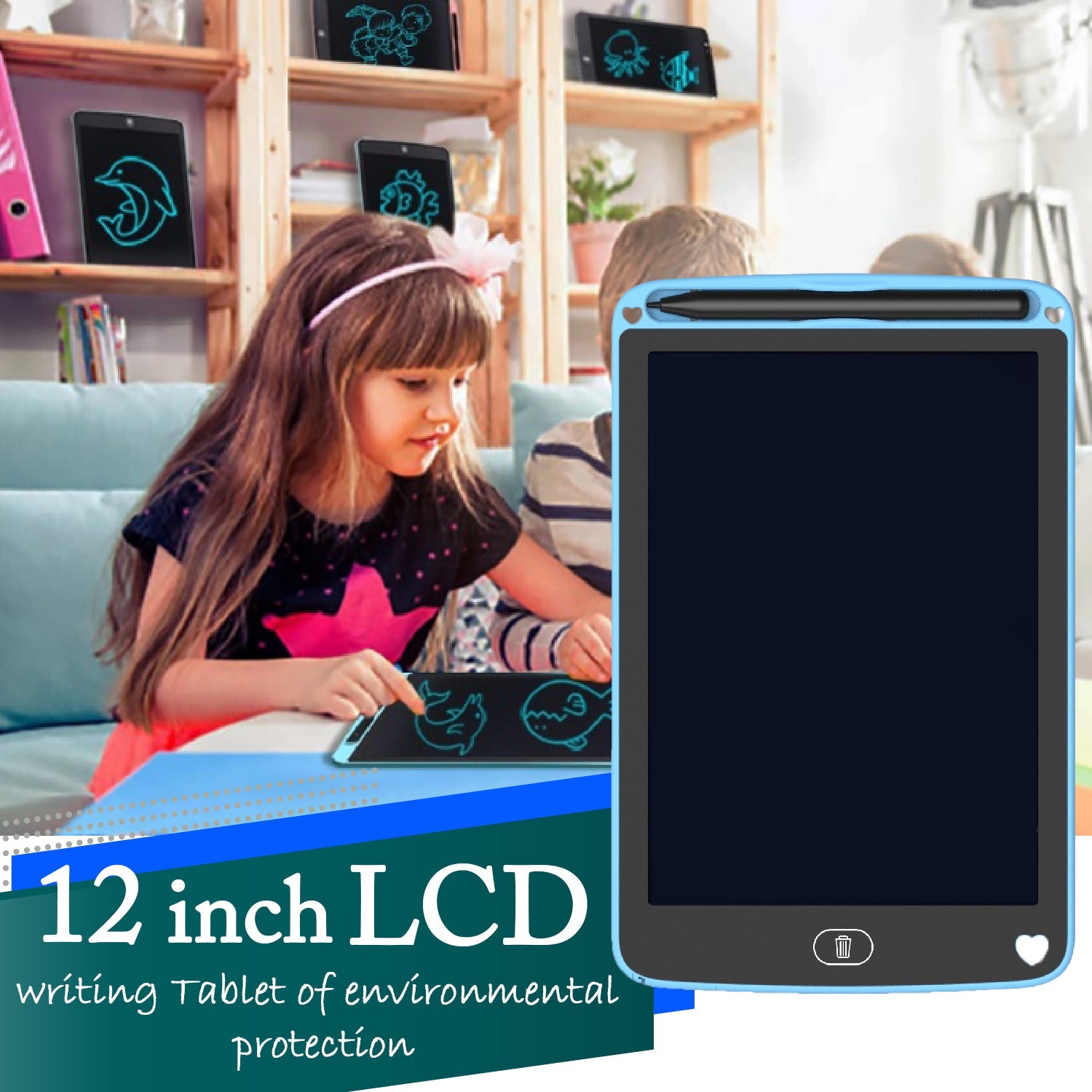 1412 Portable LCD writing Tablet Paperless Memo Digital Tablet Pad 