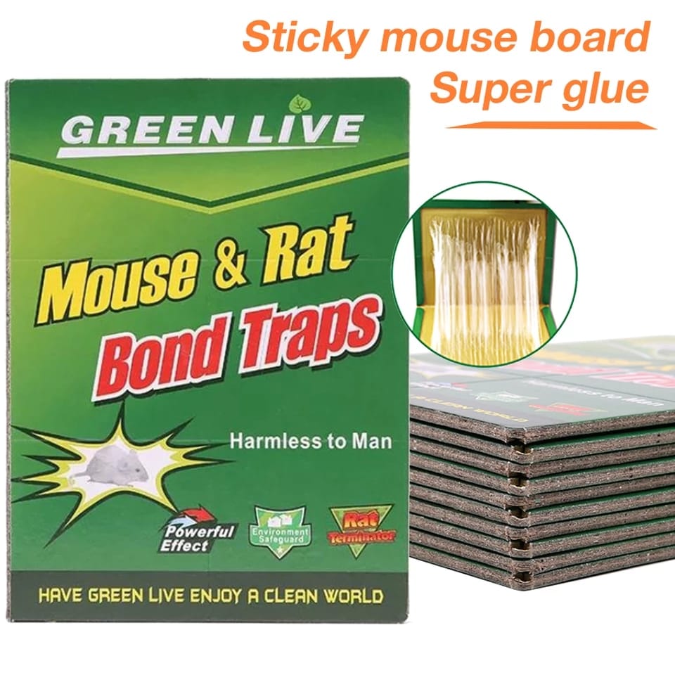 1238 Mice Traps Sticky Boards Strongly Adhesive That Work Capturing Indoor and Outdoor DeoDap