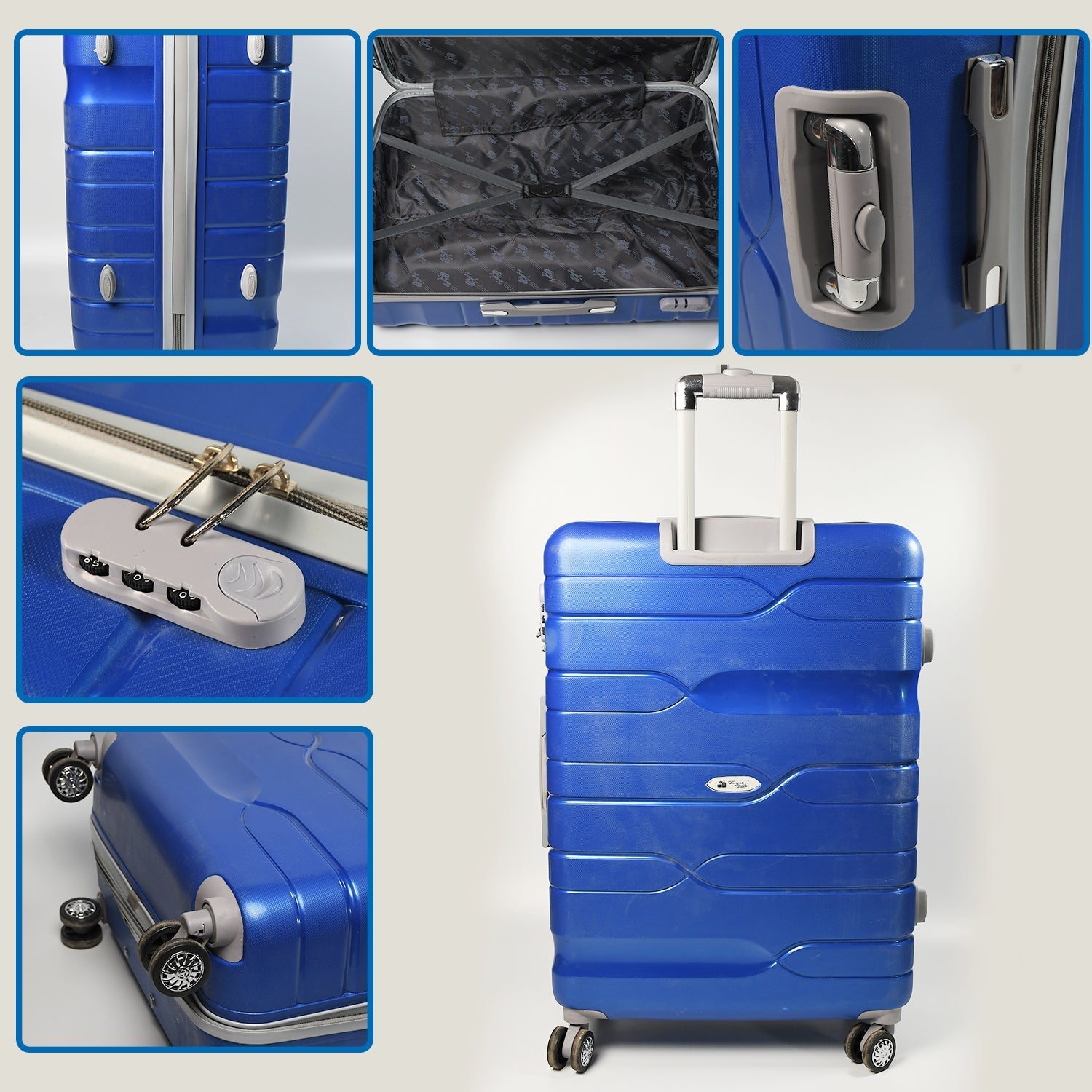 1101 Luxury Traveling bag  4 Wheel Trolley Bag Large Bag Store Extra Luggage In Bag For Traveling Use Large Bag DeoDap