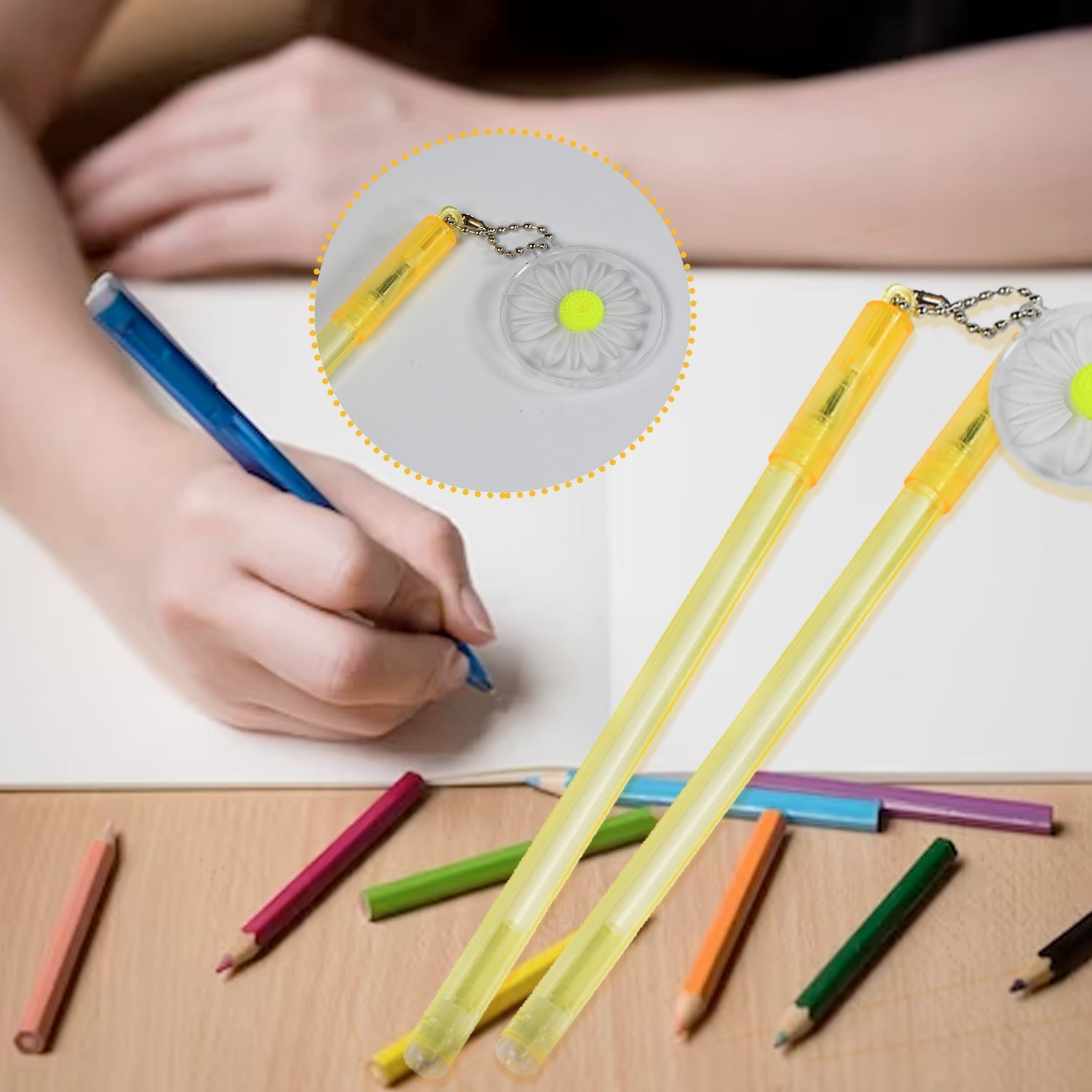 1173 Flower Fancy Pen Smooth Writing Pen Child Fancy Fun Pen For Home , Office & School Use DeoDap