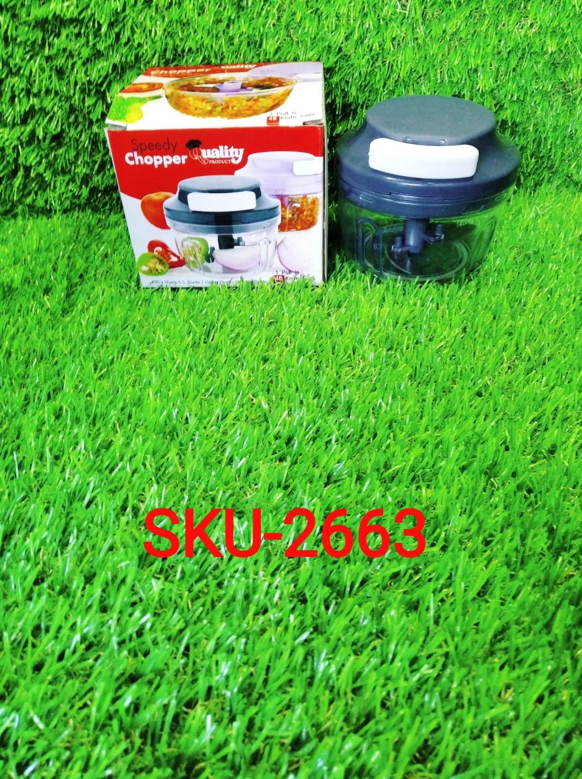 2663 Quick Chopper and Slicer Used Widely for chopping and Slicing of Fruits, Vegetables, Cheese Etc. Including All Kitchen Purposes. 