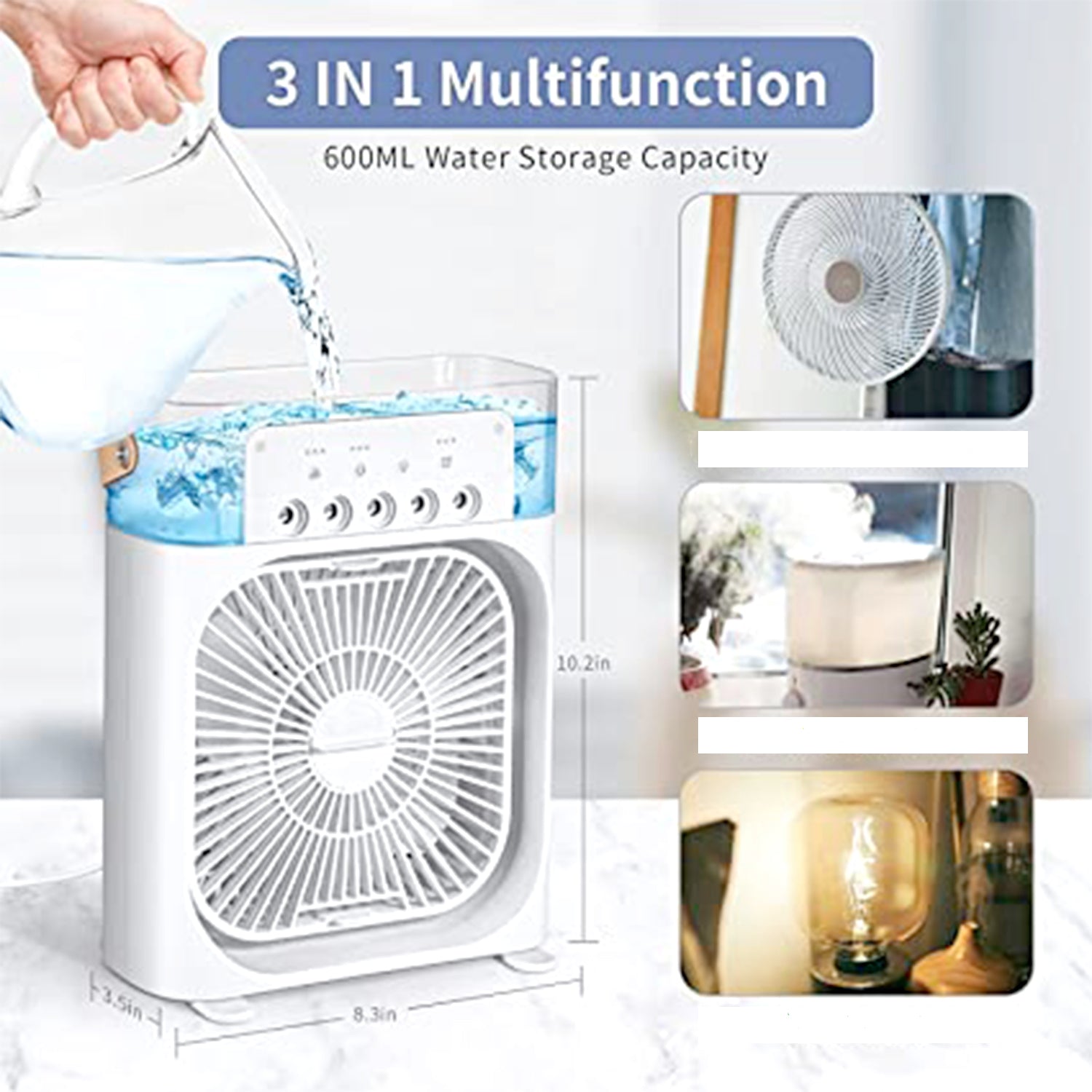 1469 Portable Air Conditioner Fan Personal Air Cooler Desk Cooling Fan DeoDap