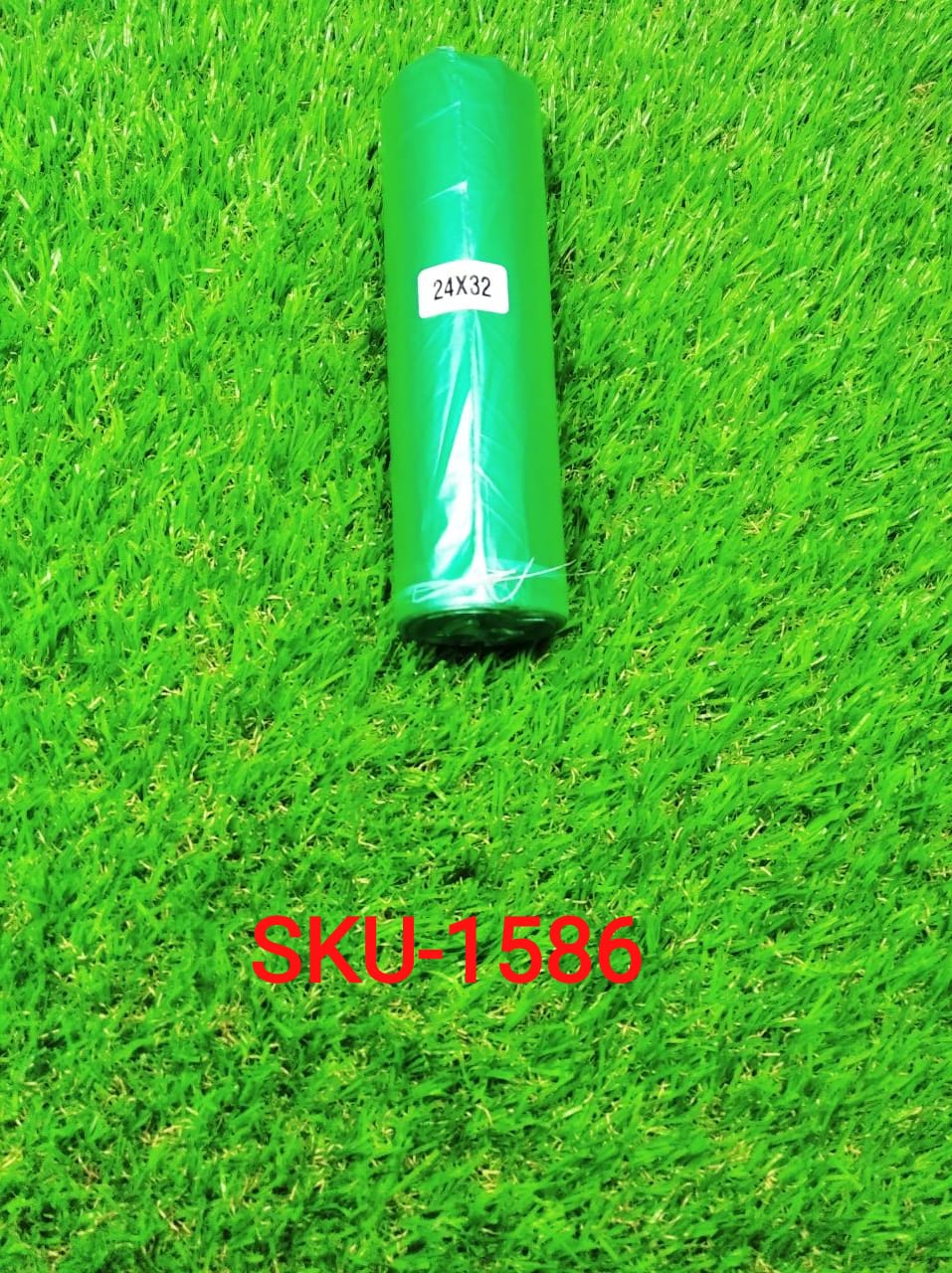 1586 Bio-degradable Eco Friendly Garbage/Trash Bags Rolls (24" x 32") (Green) DeoDap