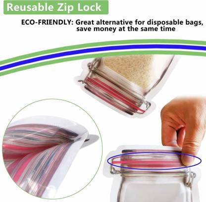 0855 Plastics Transparent Jar Shaped Stand-up Pouch With Zipper 