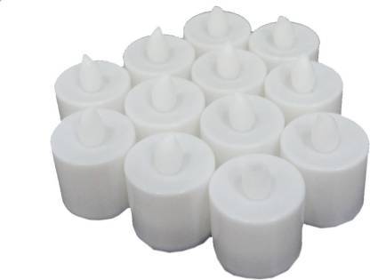 1222  Festival Decorative - LED Tealight Candles (White, 24 Pcs) 